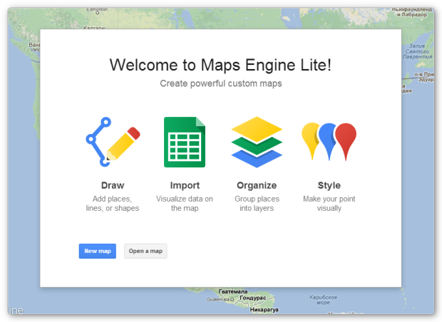 Google Maps Engine Lite 