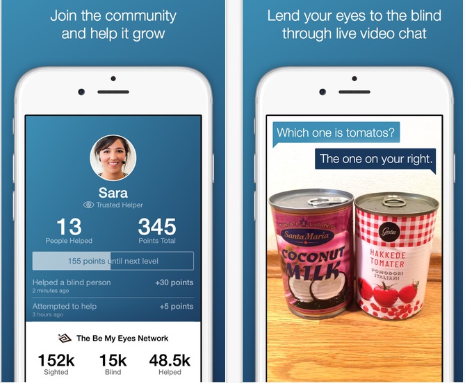 С помощью приложения «Будь моими глазами». Это – видеочат, в котором волонтеры отвечают на запросы слабовидящих людей в самых разных ситуациях. 