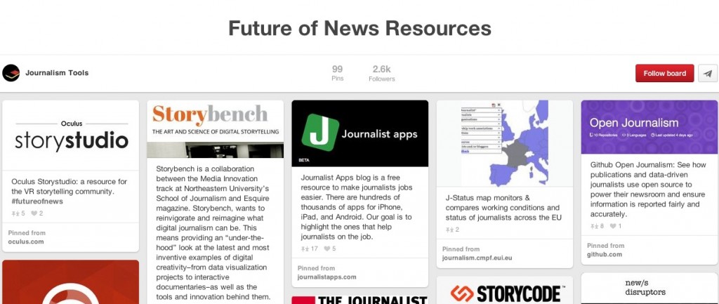 Journalism Tools - каталог онлайн-инструментов для журналистов