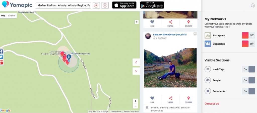 Онлайн-сервисы для геотаргетированного поиска изображений в Instagram и Vkontakte