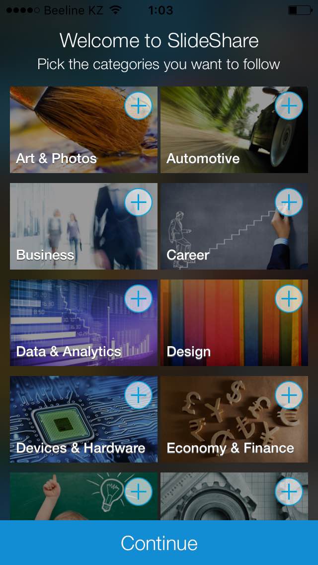 LinkedIn SlideShare для iOS и Android - обучающий ресурс с более чем 18 миллионами презентаций, инфографик и так далее от специалистов разных отраслей. 